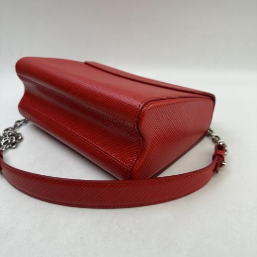 Louis Vuitton Red Epi Leather Twist Chain Bag photo 7