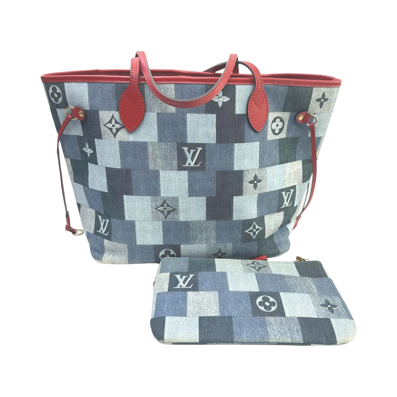 Louis Vuitton Monogram Denim Patchwork Neverfull photo 2