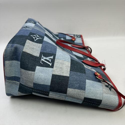 Louis Vuitton Monogram Denim Patchwork Neverfull photo 6