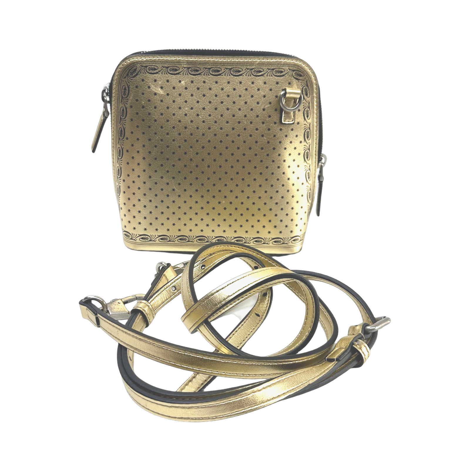 Gucci Metallic Gold Leather Gucci x SEGA Dome Bag photo 2