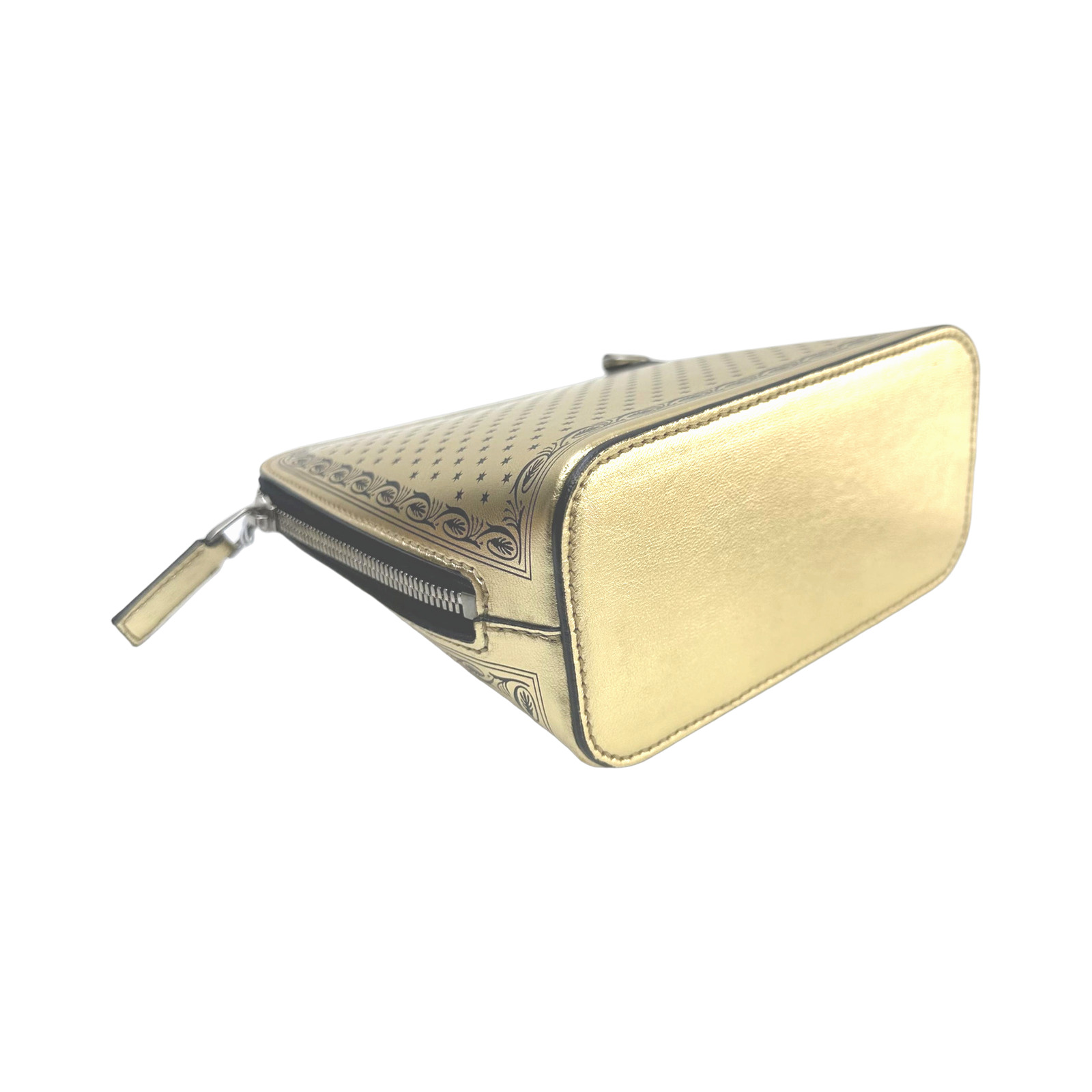 Gucci Metallic Gold Leather Gucci x SEGA Dome Bag photo 3