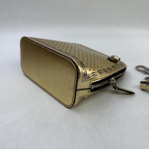 Gucci Metallic Gold Leather Gucci x SEGA Dome Bag photo 8