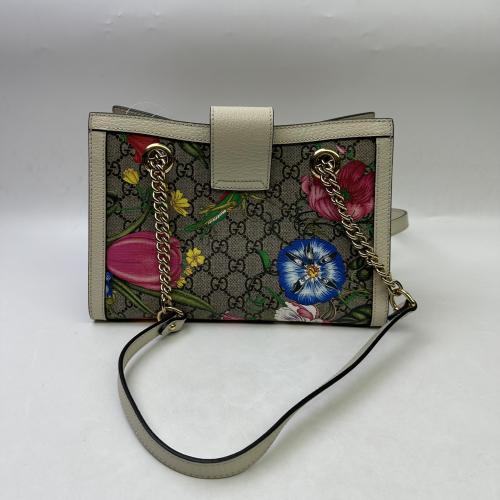 Gucci Floral Print Padlock Shoulder Bag photo 2