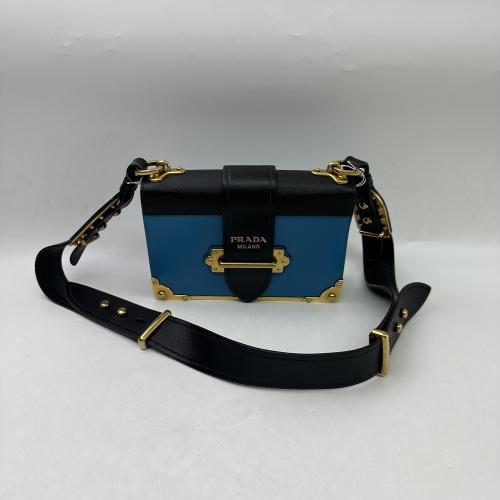 Prada Cahier Leather Crossbody Bag