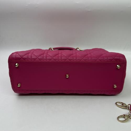 Christian Dior Pink Cannage Leather Lady Dior Handbag photo 3