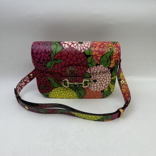 Gucci Multicolor Floral Print Shoulder Bag