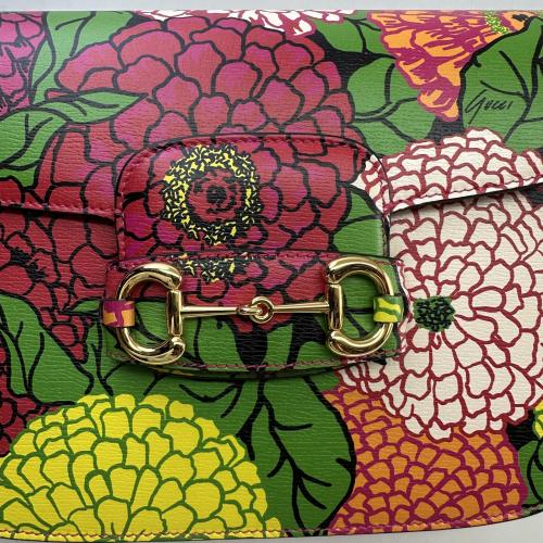 Gucci Multicolor Floral Print Shoulder Bag photo 8