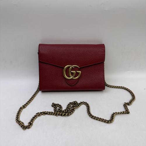 Gucci GG Marmont Leather Wallet On Chain