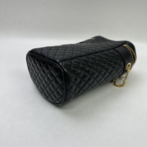 Gucci Trapuntta Leather Belt Crossbody Bag Black photo 6
