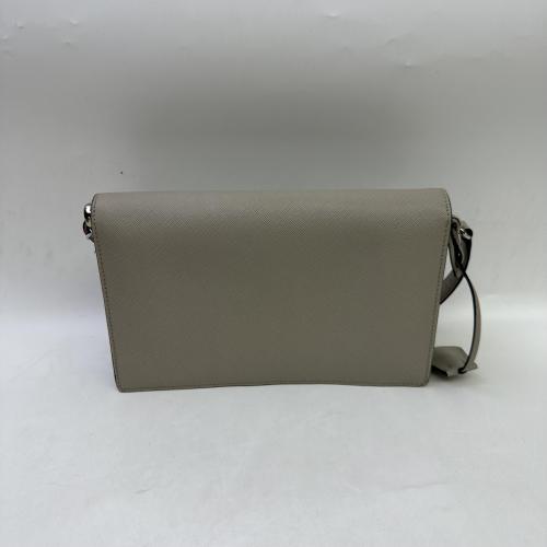 Prada Gray Saffiano Leather Sound Flap Bag photo 2