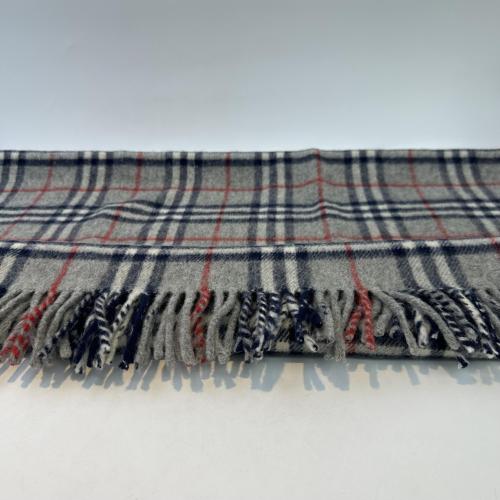 Burberry Gray Nova Check Wool Scarf photo 5