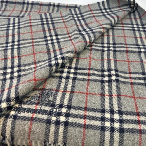 Burberry Gray Nova Check Wool Scarf photo 6