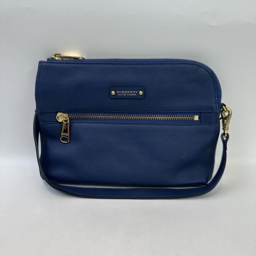 Burberry Blue Leather Shoulder Bag