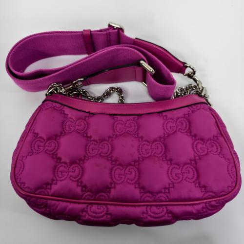 Gucci GG Matelassé Nylon and Leather Shoulder Bag photo 3