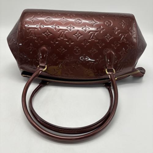 Louis Vuitton Burgundy Amarante Patent Monogram Vernis Leather Sherwood Bag photo 5