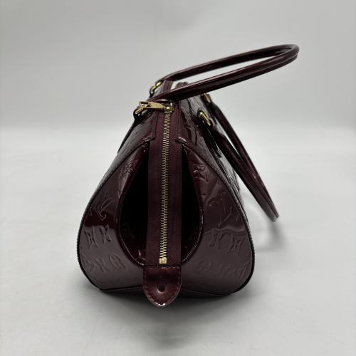Louis Vuitton Burgundy Amarante Patent Monogram Vernis Leather Sherwood Bag photo 7