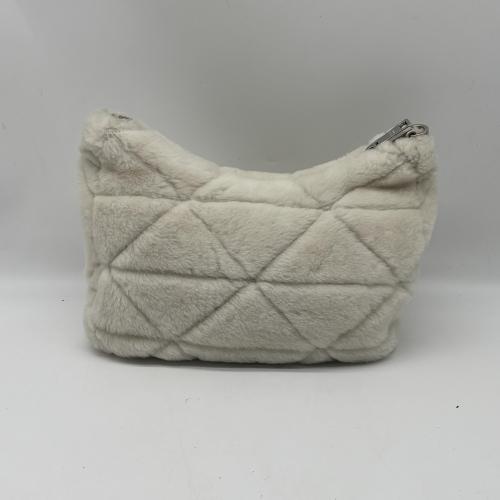 Prada White Quilted Shearling Crossbody Bag photo 2
