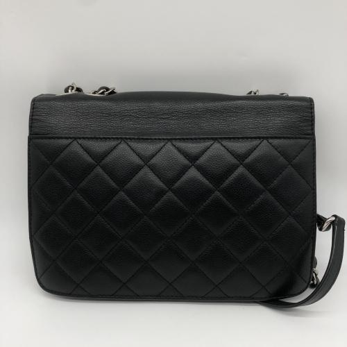 Chanel Black Quilted Leather CC Box Flap Bag photo 2