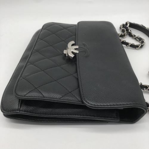 Chanel Black Quilted Leather CC Box Flap Bag photo 8
