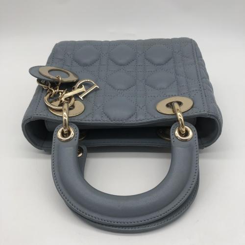 Christian Dior Lambskin Cannage Micro Lady Dior Cloud Gray photo 6