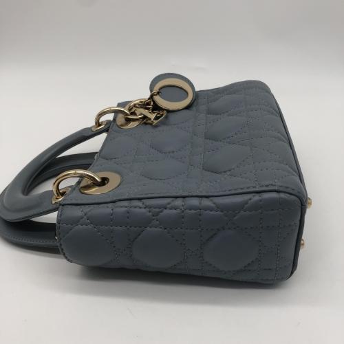 Christian Dior Lambskin Cannage Micro Lady Dior Cloud Gray photo 7