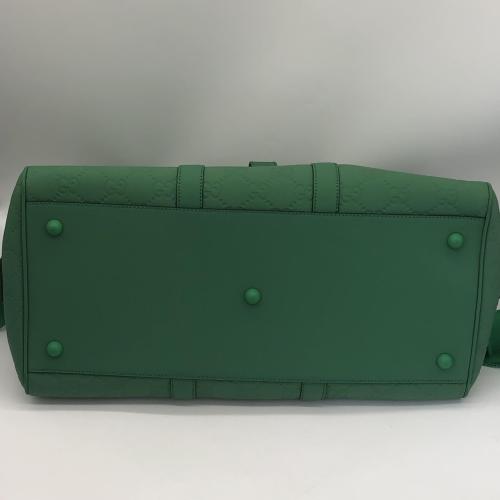 Gucci Green GG Embossed Duffle Bag photo 5