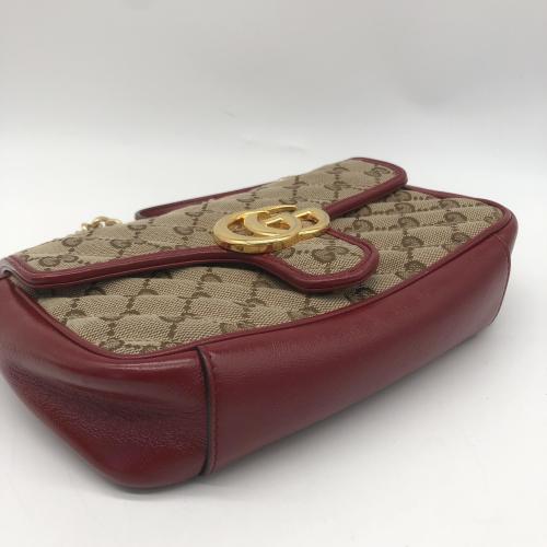 Gucci GG Marmont Canvas And Leather Crossbody Bag photo 3