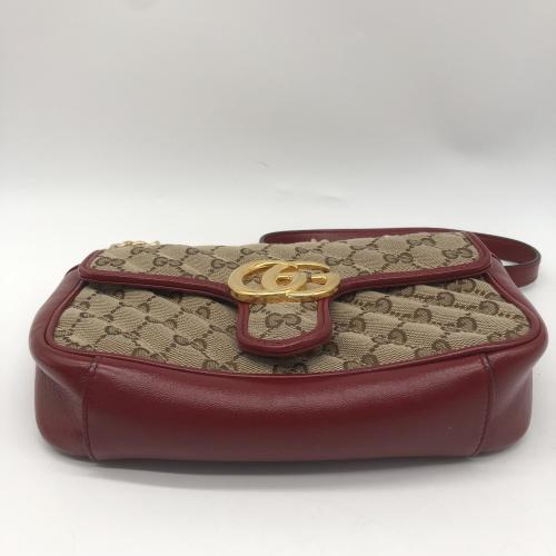 Gucci GG Marmont Canvas And Leather Crossbody Bag photo 5
