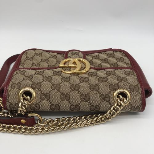 Gucci GG Marmont Canvas And Leather Crossbody Bag photo 6