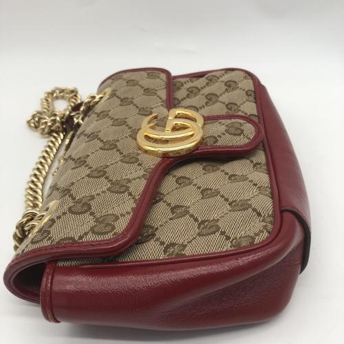 Gucci GG Marmont Canvas And Leather Crossbody Bag photo 7