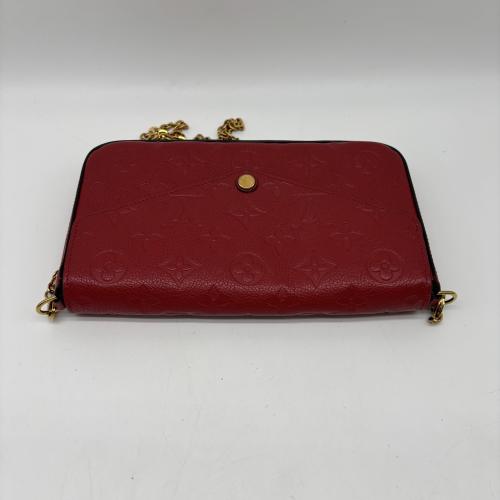 Louis Vuitton Red Leather Crossbody Bag With Chain photo 6