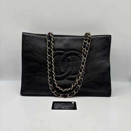 Chanel Timeless Cc Chain Shopping Tote Black