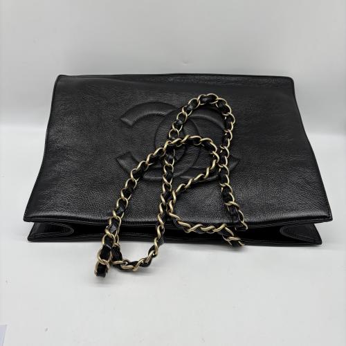 Chanel Timeless Cc Chain Shopping Tote Black photo 6