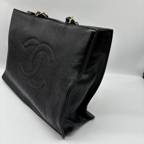 Chanel Timeless Cc Chain Shopping Tote Black photo 7