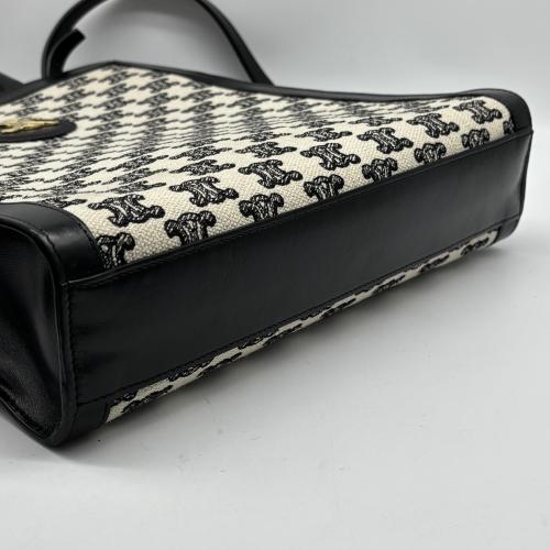 Celine Cabas Vertical Small Tote In Canvas photo 3