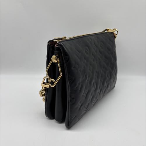 Louis Vuitton Lambskin Embossed Monogram Shoulder Bag photo 6