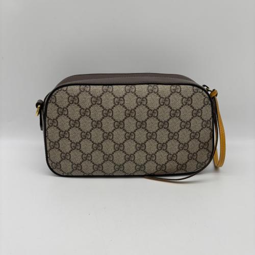 Gucci Brown Gg Canvas Tiger Head Camera Bag photo 2