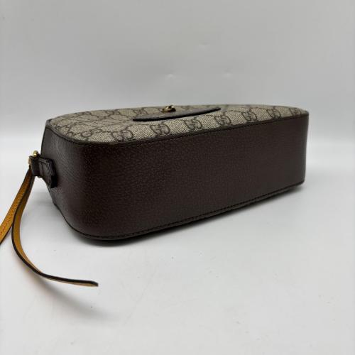 Gucci Brown Gg Canvas Tiger Head Camera Bag photo 3