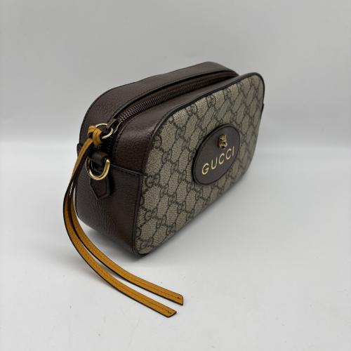 Gucci Brown Gg Canvas Tiger Head Camera Bag photo 5