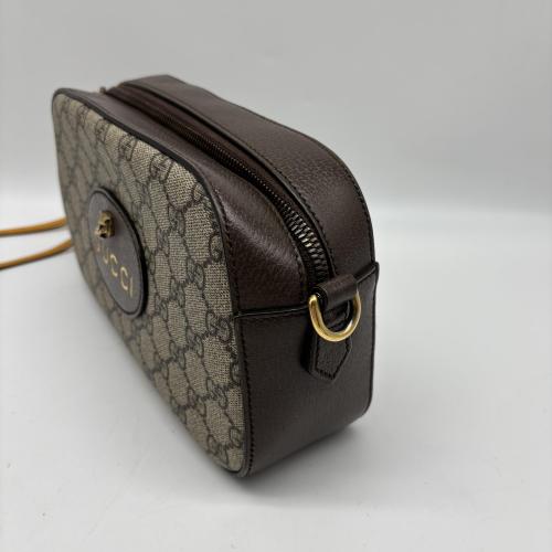 Gucci Brown Gg Canvas Tiger Head Camera Bag photo 6