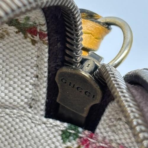 Gucci Brown Gg Canvas Tiger Head Camera Bag photo 8