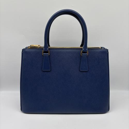 Prada Saffiano Leather Navy Blue Handbag photo 2