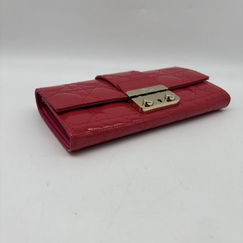 Christian Dior Red Patent Leather Wallet On Chain photo 3
