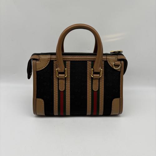 Gucci Mini Top Handle Bag With Web Stripes photo 2