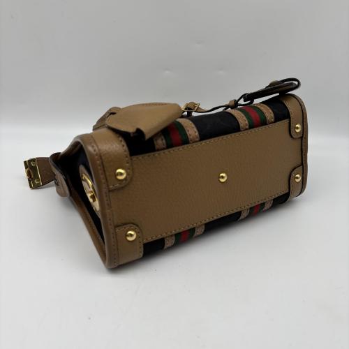 Gucci Mini Top Handle Bag With Web Stripes photo 3