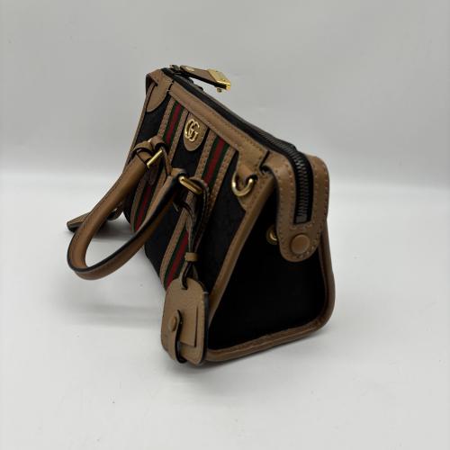Gucci Mini Top Handle Bag With Web Stripes photo 6