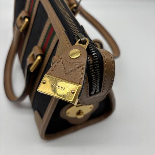 Gucci Mini Top Handle Bag With Web Stripes photo 8