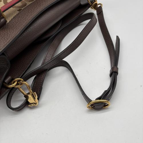 Gucci Brown Gg Canvas Bamboo Handle Tote photo 8