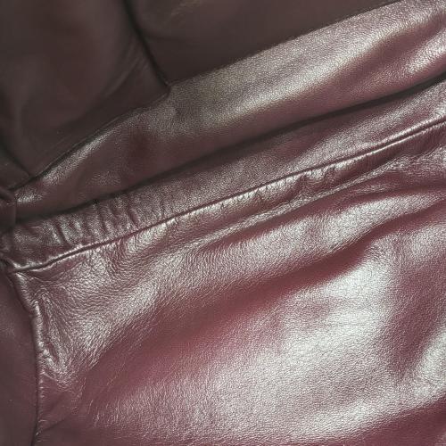 Christian Dior Burgundy Pleated Leather Hobo Bag photo 4