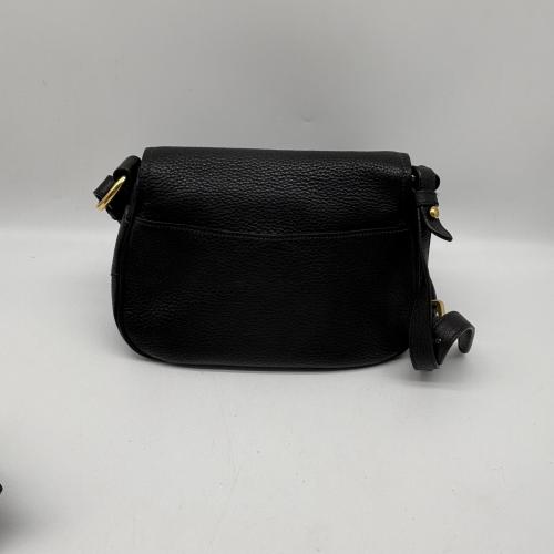 Prada Black Vitello Daino Saddle Crossbody Bag photo 2